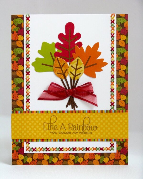 A Doodlebug Happy Harvest Fall Card by Mendi Yoshikawa