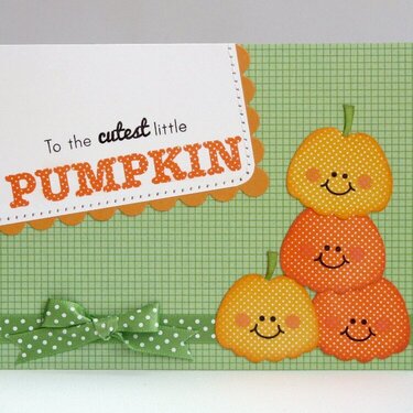 Papertrey Ink Halloween Pumpkin Card by Mendi Yoshikawa