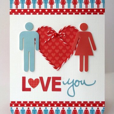 A Doodlebug Day To Day Love Card by Mendi Yoshikawa