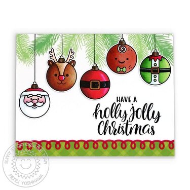 Sunny Studio Deck The Halls Card by Mendi Yoshikawa