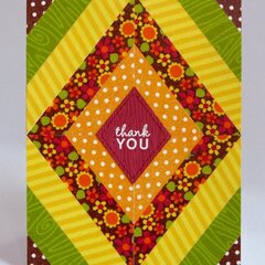 A Doodlebug Fall Thank You Card by Mendi Yoshikawa