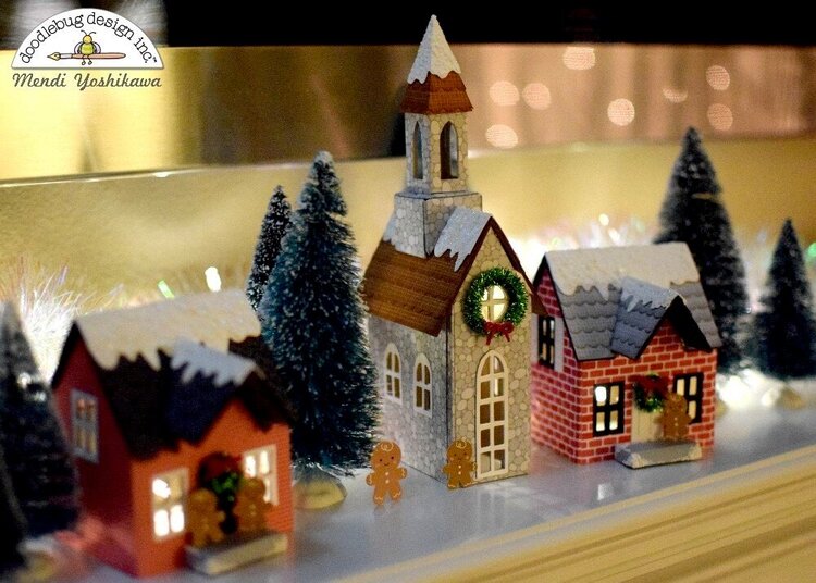 Sizzix &amp; Doodlebug Christmas Village by Mendi Yoshikawa