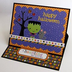 Doodlebug Ghouls & Goodies Easel Card by Mendi Yoshikawa