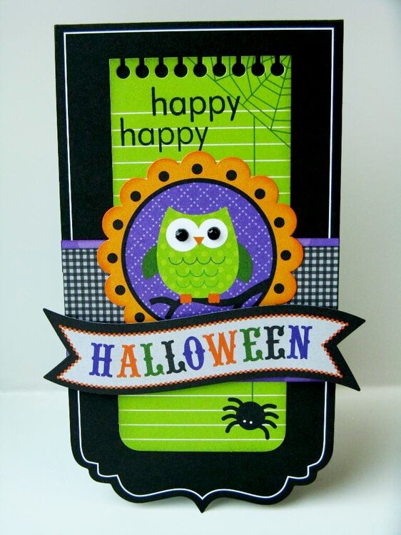 Doodlebug Haunted Manor Halloween Card by Mendi Yoshikawa