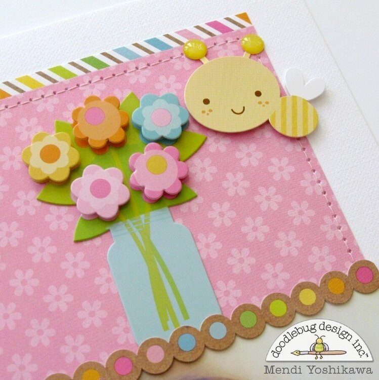 A Doodlebug Hello Sunshine Layout by Mendi Yoshikawa