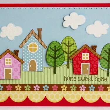 Doodlebug Home Sweet Home Card by Mendi Yoshikawa