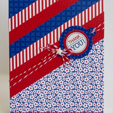 Doodlebug Patriotic Parade Thank You by Mendi Yoshikawa