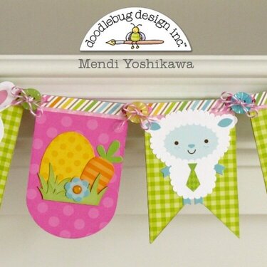 Doodlebug Easter Parade Banner by Mendi Yoshikawa