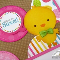 A Doodlebug Easter Parade Chick Card by Mendi Yoshikawa