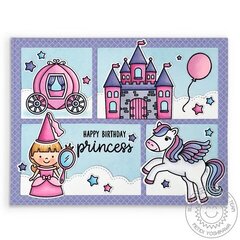 Sunny Studio Enchanted Princess Card by Mendi Yoshikawa