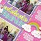 Doodlebug Fairy Tales Girls Birthday Layout by Mendi Yoshikawa