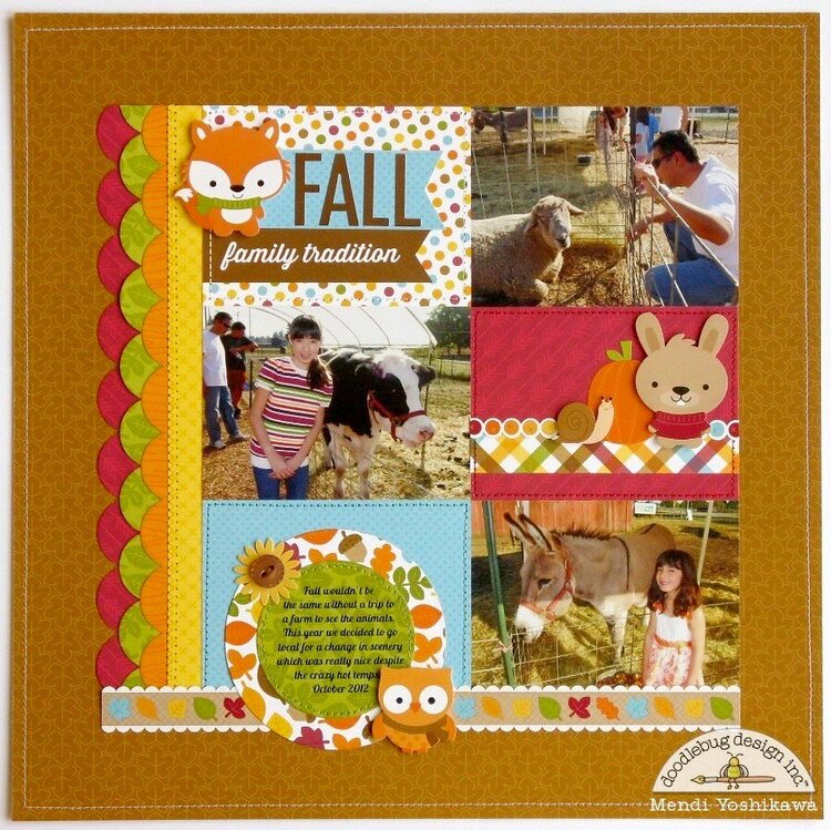 Fall Friends Pumpkin Patch Farm Layout by Mendi Yoshikawa