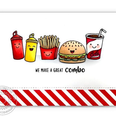 Sunny Studio Stamps Fast Food Fun Card by Mendi Yoshikawa