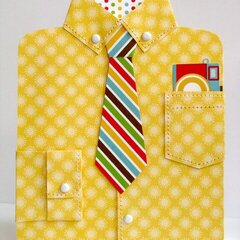 Doodlebug Day To Day Dress Shirt Card by Mendi Yoshikawa