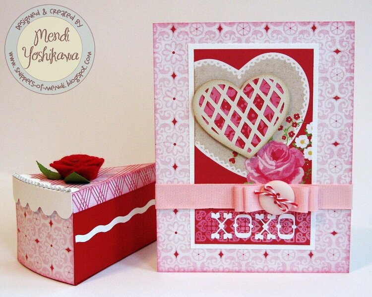 Echo Park Love Story Card &amp; Treat Box by Mendi Yoshikawa