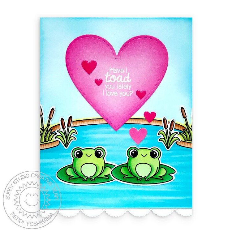 Sunny Studio Stamps Feeling Froggy Card by Mendi Yoshikawa