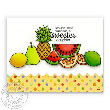 Sunny Studio Fresh &amp; Fruity Card by Mendi Yoshikawa