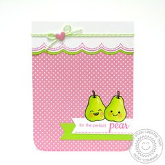 Sunny Studio Fresh & Fruity Pear Card by Mendi Yoshikawa