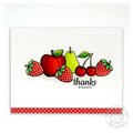 Sunny Studio Fresh & Fruity Thank You Card by Mendi Yoshikawa