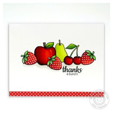 Sunny Studio Fresh &amp; Fruity Thank You Card by Mendi Yoshikawa