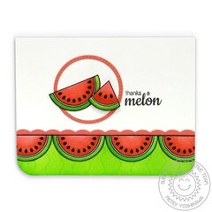 Sunny Studio Fresh & Fruity Watermelon Card by Mendi Yoshikawa