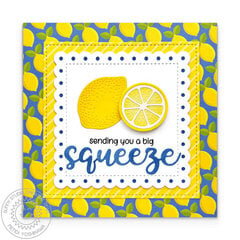 Sunny Studio Sending A Big Squeeze Lemon Card by Mendi Yoshikawa