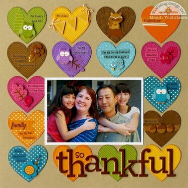 A Doodlebug Fall Thankful Layout by Mendi Yoshikawa