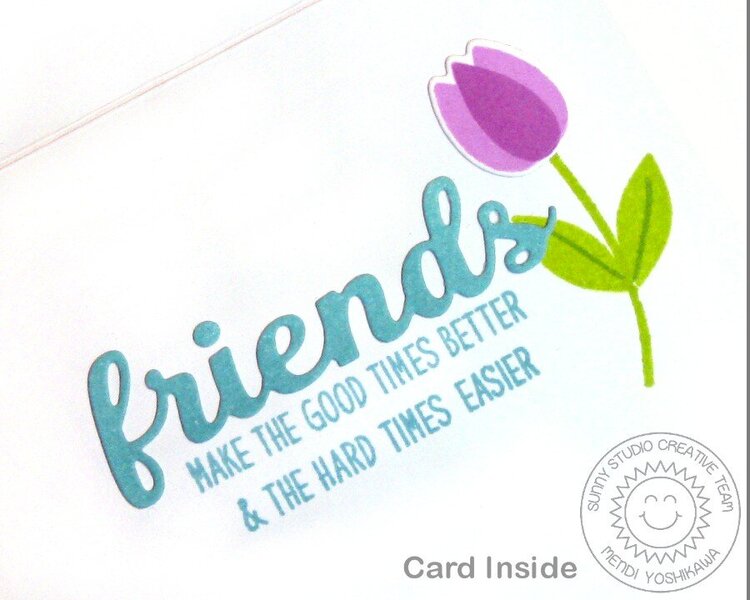 Sunny Studio Friends &amp; Family Flower Bouquet Card by Mendi
