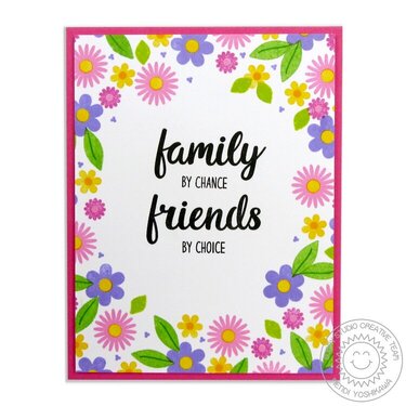 Sunny Studio Stamps Friends &amp; Family Card by Mendi Yoshikawa