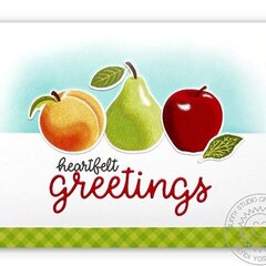 Sunny Studio Fruit Cocktail Heartfelt Greetings Card by Mendi Yoshikawa
