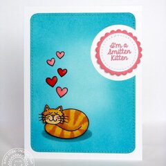 Sunny Studio Furever Friends Cat Card by Mendi Yoshikawa