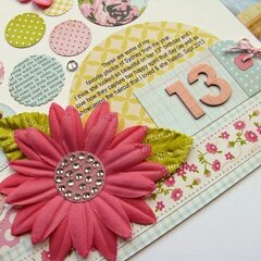 Girls Paperie 13th Birthday Layout by Mendi Yoshikawa