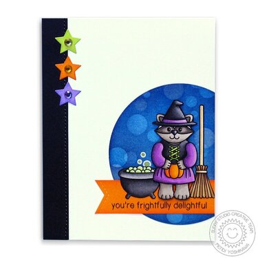 Sunny Studio Halloween Cuties Card by Mendi Yoshikawa