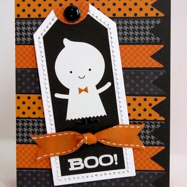 Doodlebug Halloween Parade Ghost Card by Mendi Yoshikawa