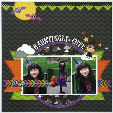 A Doodlebug Halloween Parade Layout by Mendi Yoshikawa