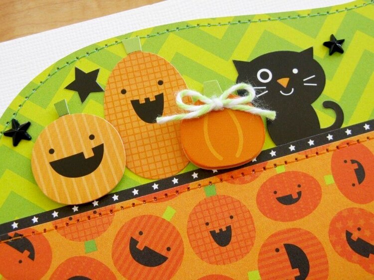 A Doodlebug Halloween Parade layout by Mendi Yoshikawa