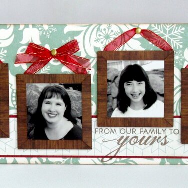 A Handmade Holiday Photo Frames Card by Mendi Yoshikawa