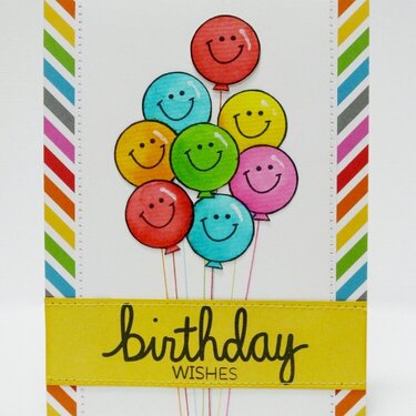 Technique Tuesday Balloon Birthday Card by Mendi Yoshikawa