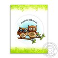 Sunny Studio Happy Owl-o-ween Card by Mendi Yoshikawa