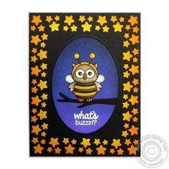 Sunny Studio Happy Owl-o-ween Card by Mendi Yoshikawa