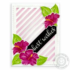 Sunny Studio Stamps Hawaiian Hibiscus Card by Mendi Yoshikawa