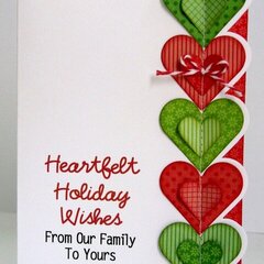 A Heart Themed Christmas Card by Mendi Yoshikawa