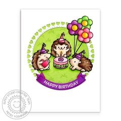 Heffy Doodle Hedgehog Birthday Card by Mendi Yoshikawa
