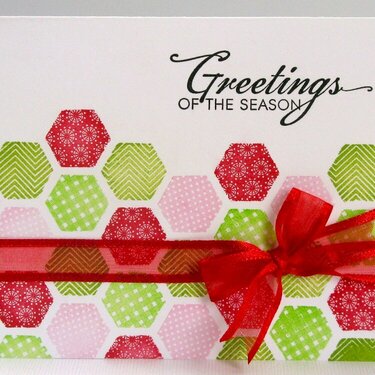 A Hexagon Themed Christmas Card by Mendi Yoshikawa