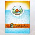 Lawn Fawn Fintastic Friends Fish card by Mendi Yoshikawa