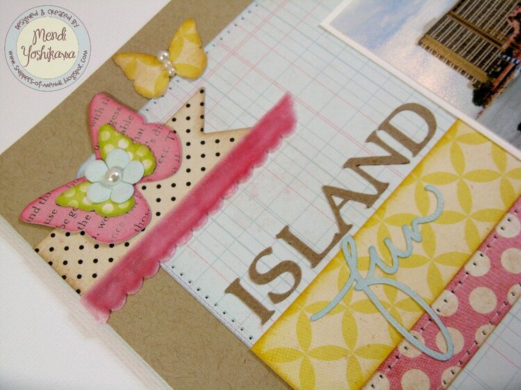 A Girls Paperie &quot;Island Fun&quot; Layout by Mendi Yoshikawa