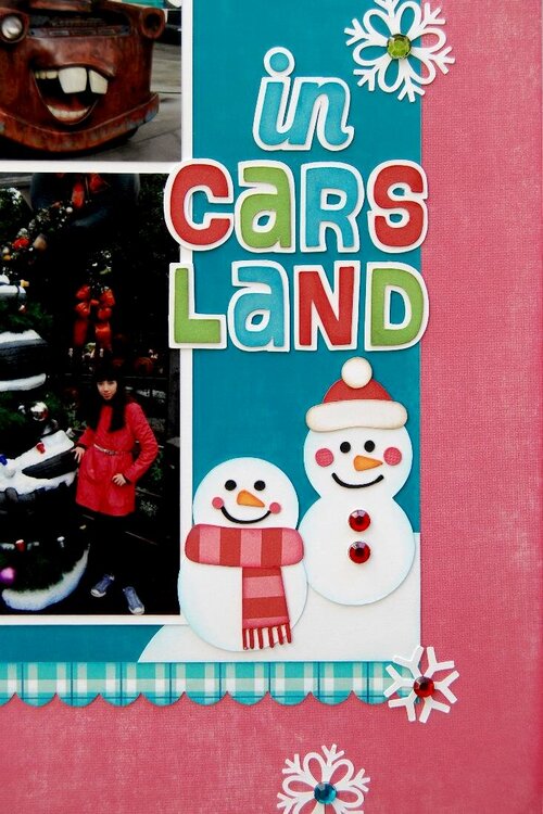Lori Whitlock Frosty Snowman Hybrid Holiday Layout