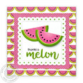 Sunny Studio Thanks A Melon Watermelon Card by Mendi Yoshikawa