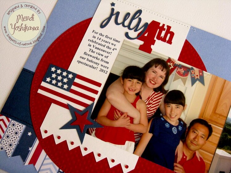 Pebbles Inc. Let Freedom Ring 4th of July layout