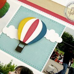 Echo Park Perfect Summer Hot Air Balloon Layout by Mendi Yoshikawa